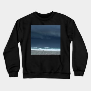 Stormy skies and playful dolphins Crewneck Sweatshirt